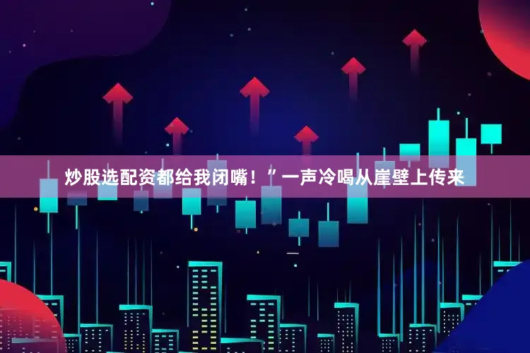炒股选配资都给我闭嘴！”一声冷喝从崖壁上传来